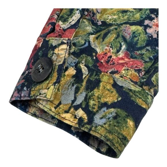 Coldwater Creek Women's M Button LS Multicolor Floral Shirt All Over Prints - Picture 8 of 9
